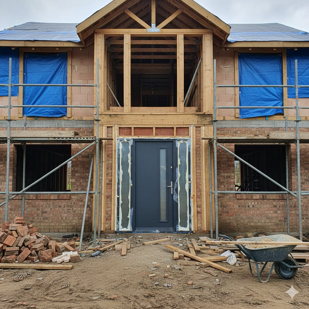 Nowoczesne okna w budynku